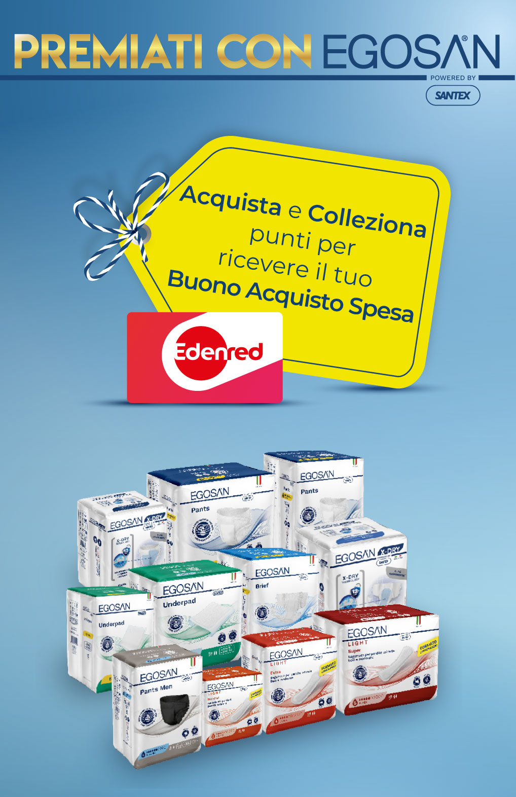 Key Visual versione mobile collection Premiati con Egosan